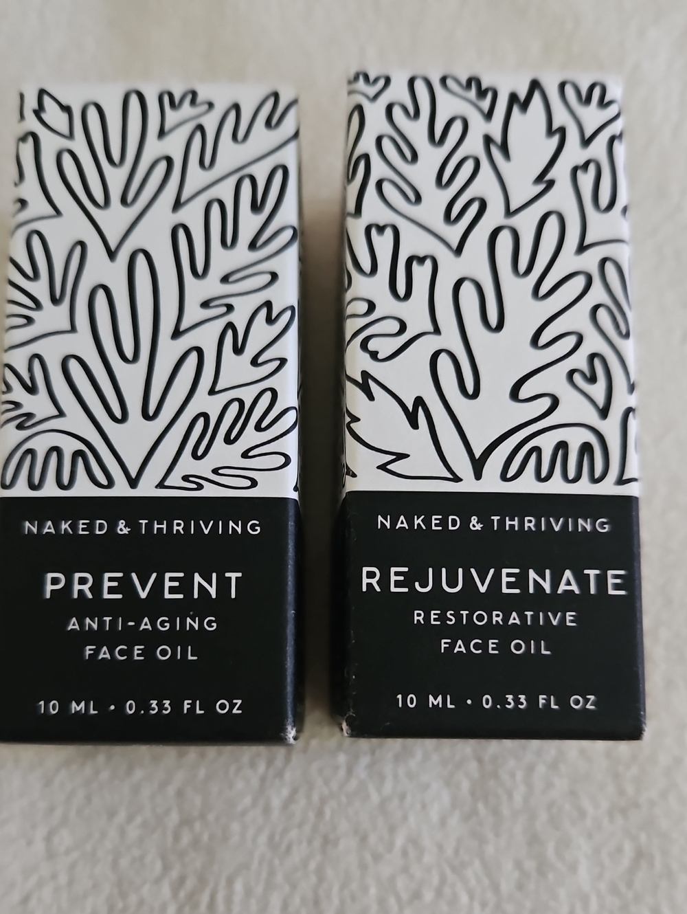 Naked & Thriving Rejuvenate Restorative Face Oil — Black & White